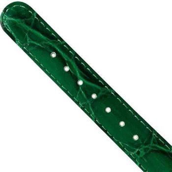 Christina Collect grøn læderrem med sort spænde, 16 mm